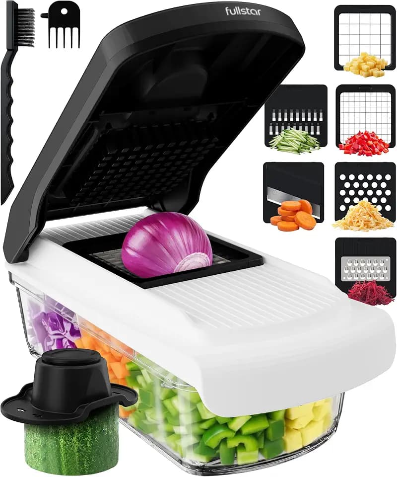 Fullstar Pro Core Vegetable Chopper & Mandoline Slicer, 6-in-1 Kitchen Tool