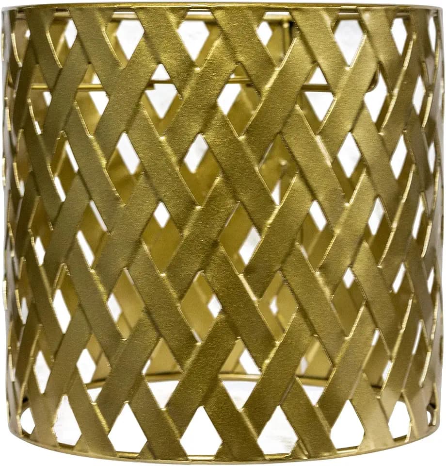 Gold Hollow drum lampshades, unique moroccan pattern small round metal lamp shade,patterned lamp shade hanging lamp shades for Wall sconces,chandeliers,table/floor lamps