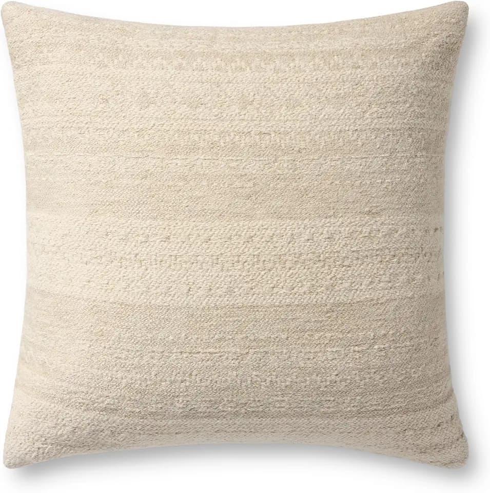 Loloi Natural 20'' x 20'' Cover w/Poly Pillow