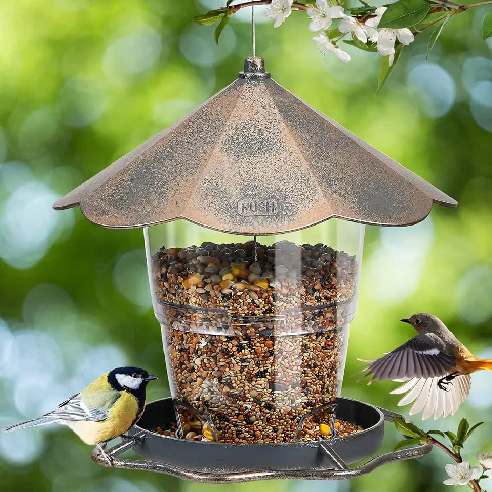 SANOTO Vogelfutterhaus, Futterhaus Vögel Hängend Vogelfutterstation