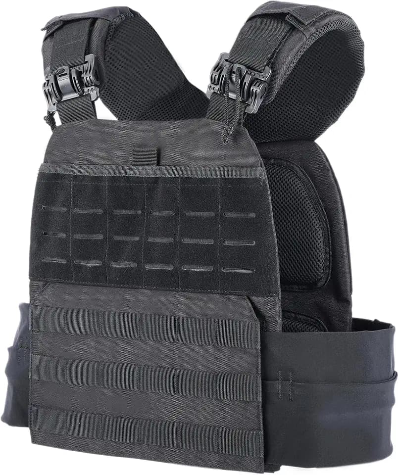 Adjustable Weighted Vest for Men & Women – Fitness Workout Vest with Removable Weights, Breathable Mesh, Secure Adjustable Straps for Running, Walking & Strength Training