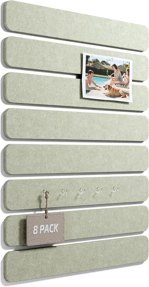 Fluxynara 13" x 2" Felt Wall Panels, Sage