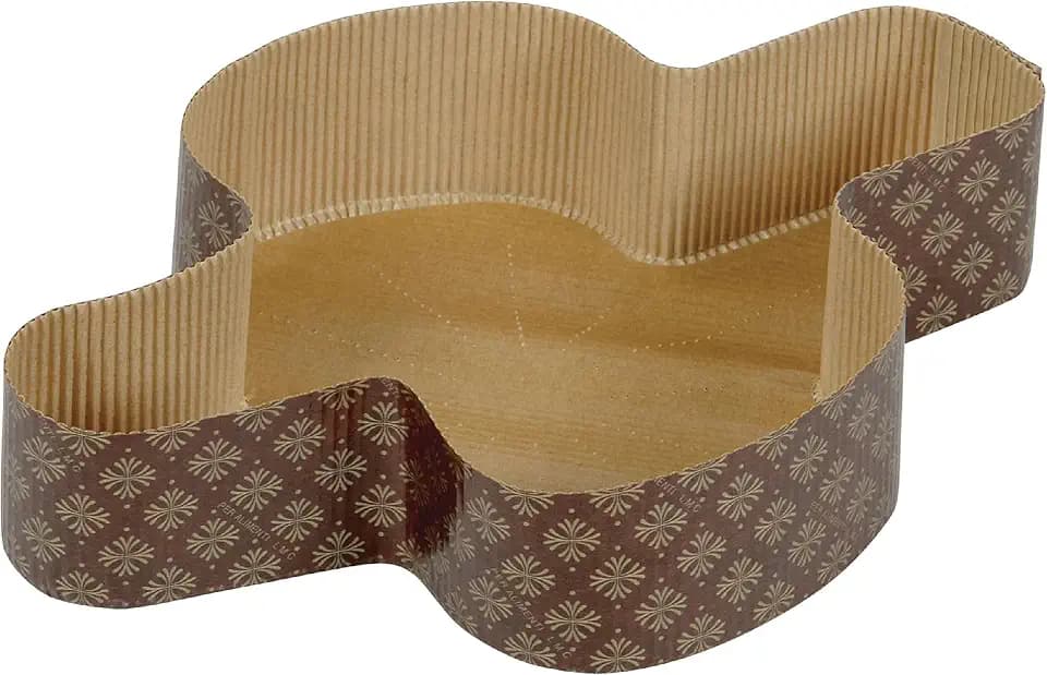 Beppiani Backform für Ostertaube, Förmchen Ostertaube aus Papier, reine Zellulose, hitzebeständig +200 °C, professionelle Ostertaube (20, 750 g)