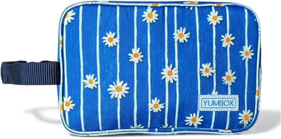 Yumbox Chill Insulated Snack Bag with Ice Packs, Daisy Print