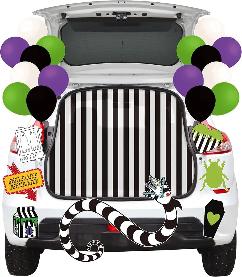 45 Pcs Halloween Beetle Trunk or Treat Car Garage Decorations Kit for SUV