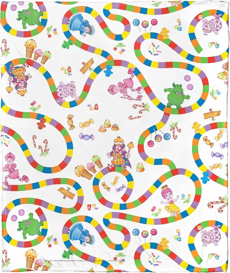 Northwest Candyland Silk Touch Throw Blanket, 50" x 60", Walk Through Candyland