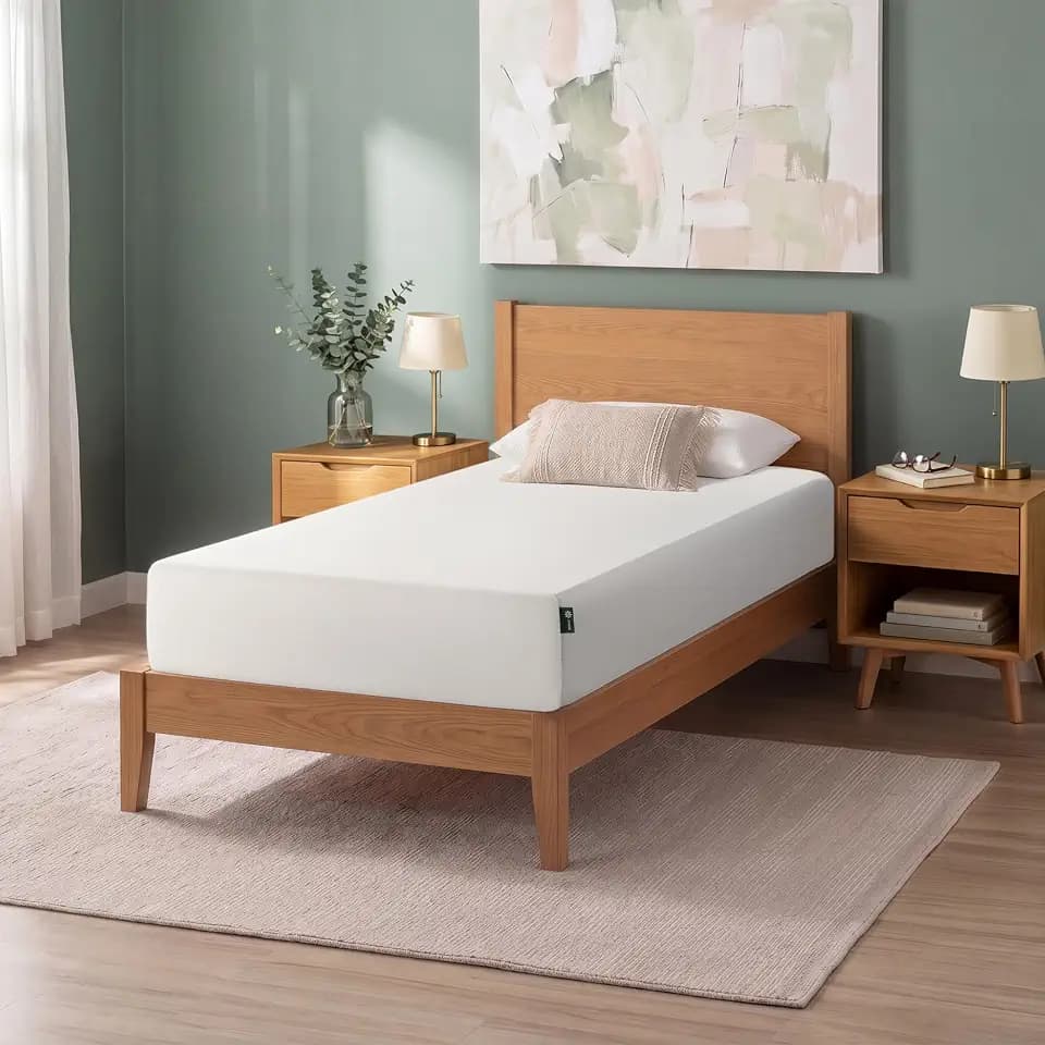 Zinus 10 Inch Twin XL Green Tea Memory Foam Mattress, Medium Firm Feel