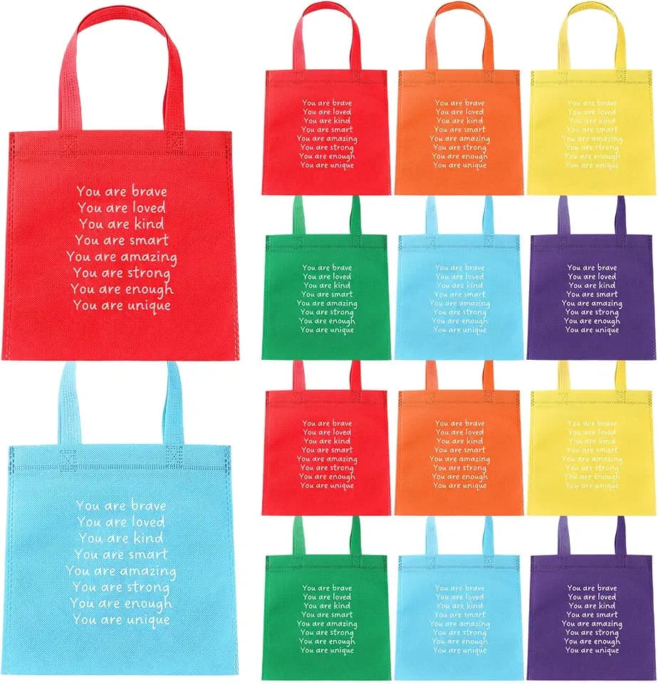 Coume 12 Sets Inspirational Gift Goodie Bags for Students Kids, Classic