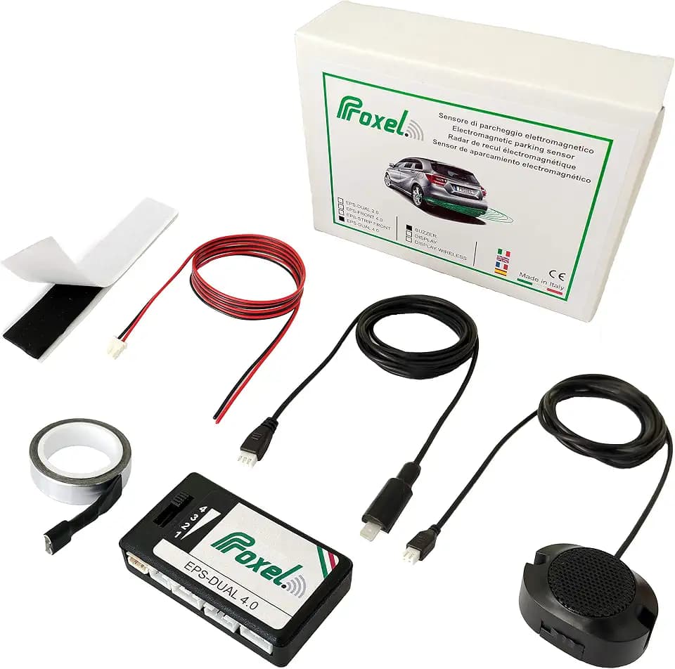 Proxel - Unsichtbare Elektromagnetische Parksensoren Hinten, EPS-DUAL 4.0, ohne Bohren der Stoßstange, Universell und Original-Kit