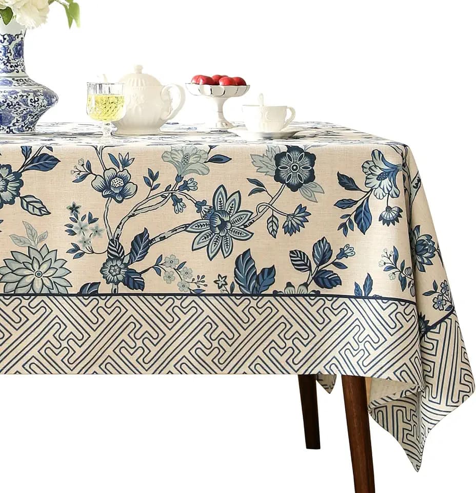 bilin gaier Designer Linen Square Small Tablecloth,55"x55"-Suqing A