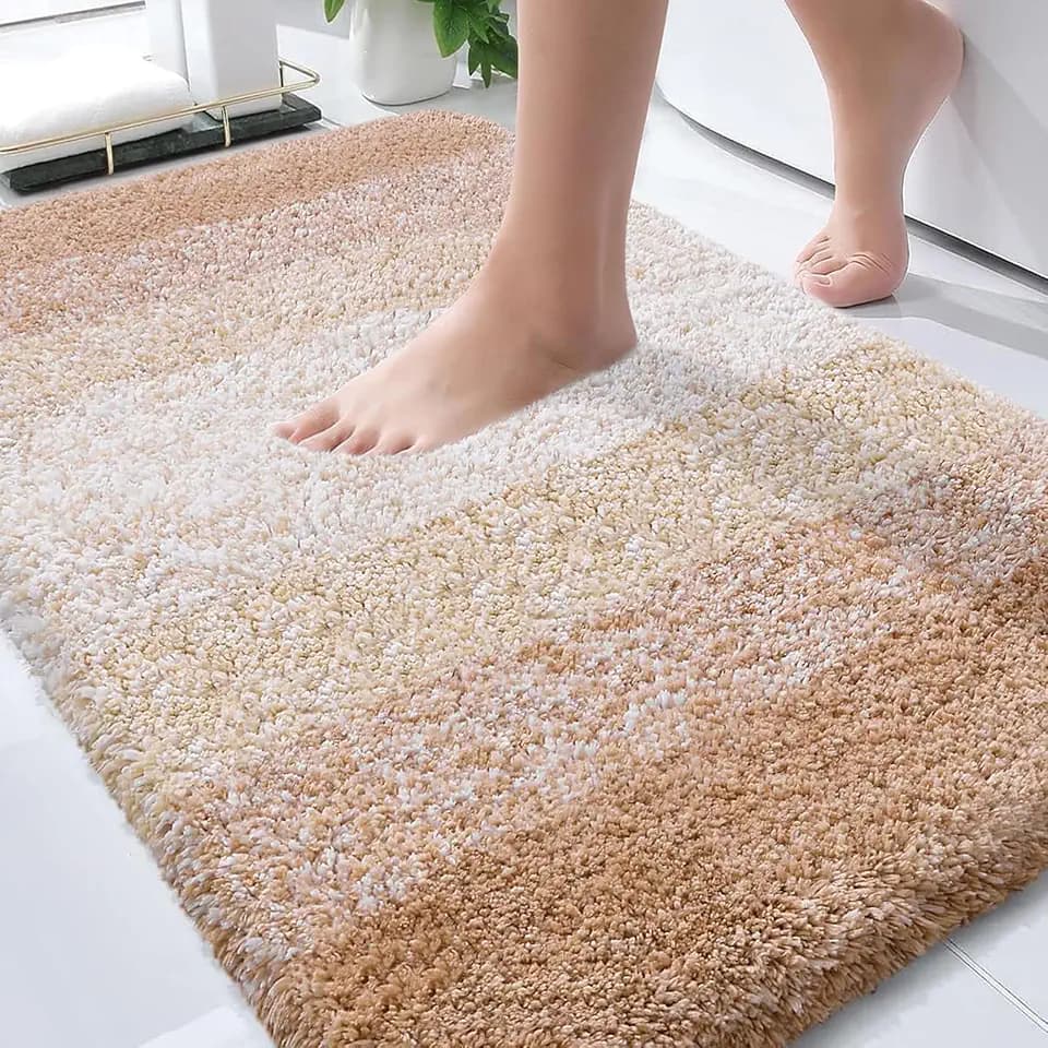 OLANLY Bathroom Rugs Mat 36x24, Extra Soft Absorbent Microfiber Bath Rugs