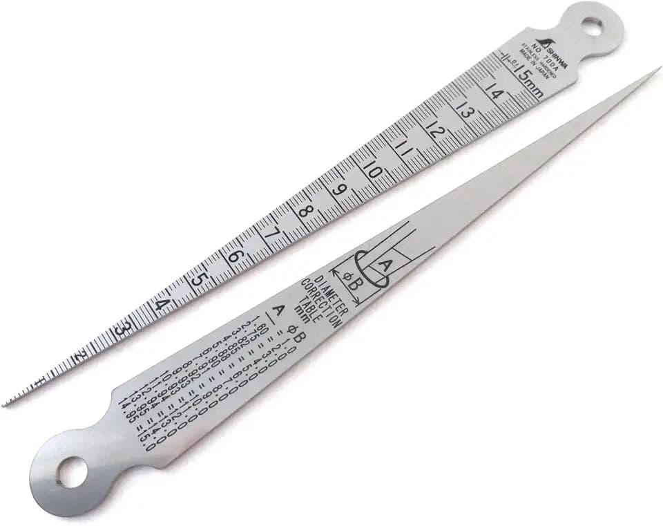 Shinwa 15 mm Taper Gauge Stainless Hadened Steel 700a