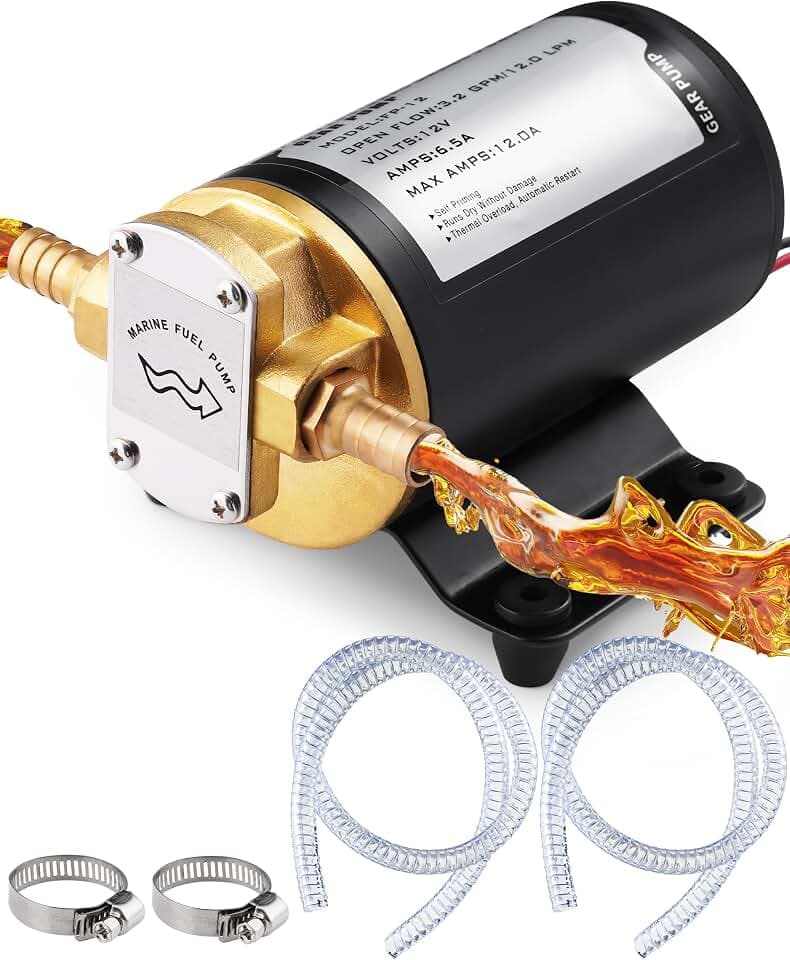 12V Oil Extractor Pump, 3.2GPM Electric Gear Oil Change Pump Kit