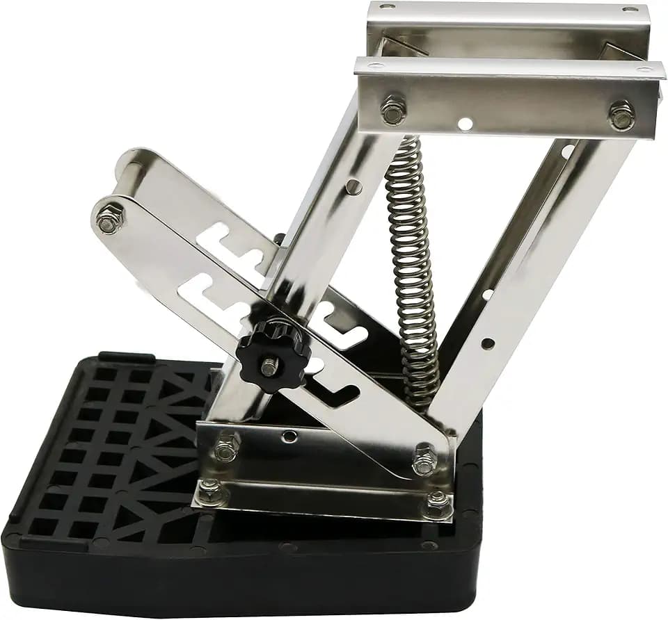 2 Stroke Outboard Motor Bracket Kicker for Boat up to 20HP, Auxiliary Heavy Duty Marine Motor Bracket Max Load 20HP