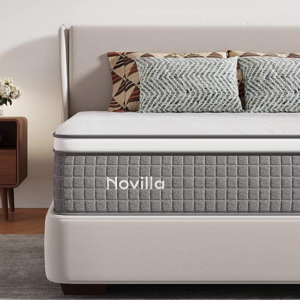 Novilla Twin Mattress 10 Inch,Twin Size Hybrid Gel Memory Foam Mattress
