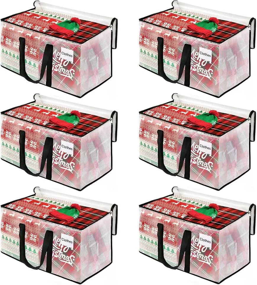 BlissTotes Moving Bags, 125L 6-Pack Storage Bags, Moving Boxes