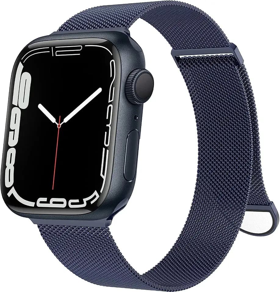 ORRLBB Ersatzarmband Kompatibel mit Apple Watch Armband 46mm 45mm 44mm 49mm Damen Herren, Einstellbar Magnetische Metall Armbänder für iWatch Series 11 10 9 8 7 6 5 4 3 SE Ultra 3 2 1