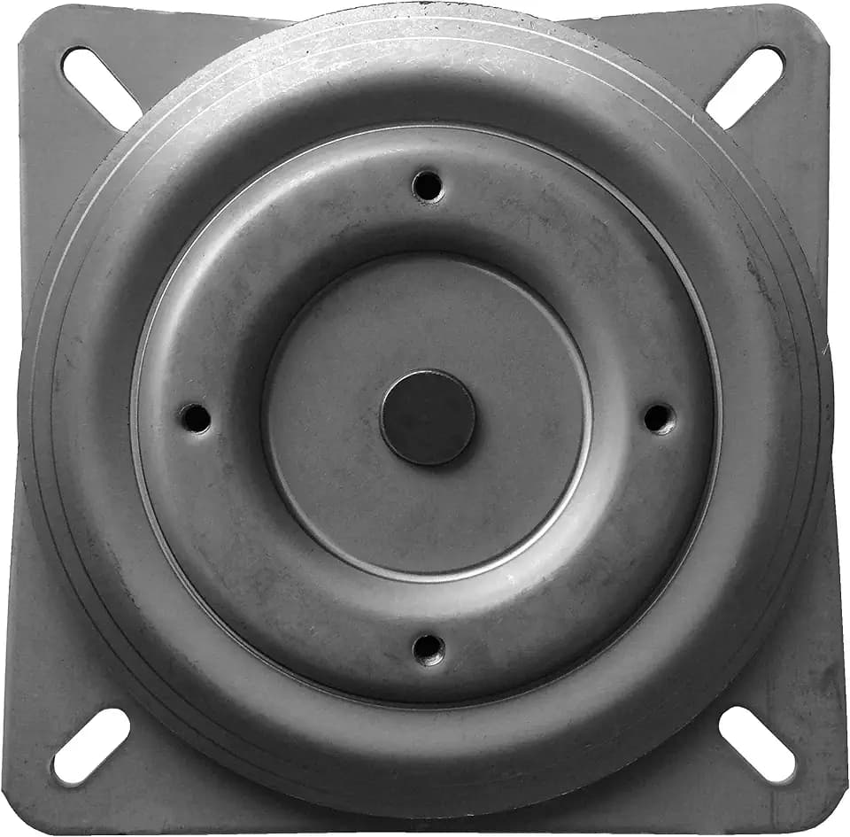 6.75" Square w/Round Bottom Plate - Bar Stool Swivel - Pitched - S5446