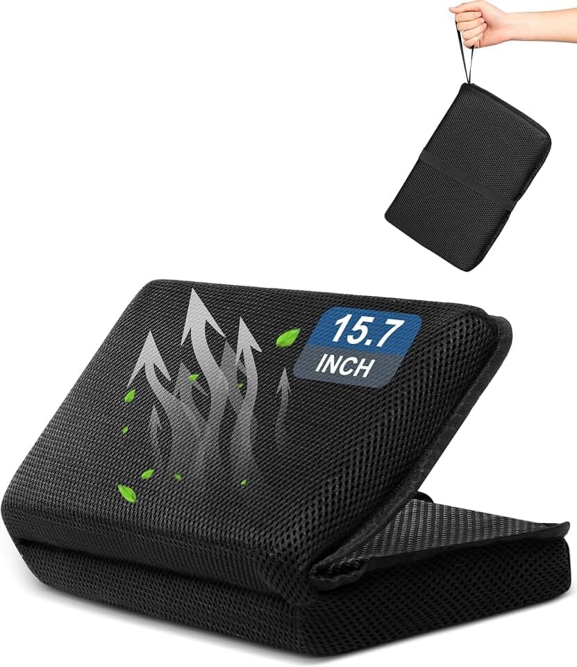 FASTMOMENT Portable Airplane Seat Cushion Foldable Seat Cushion for Travel