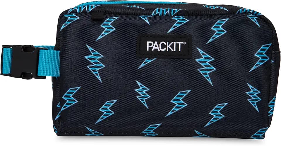 PackIt Freezable Snack Box, Striped Bolts