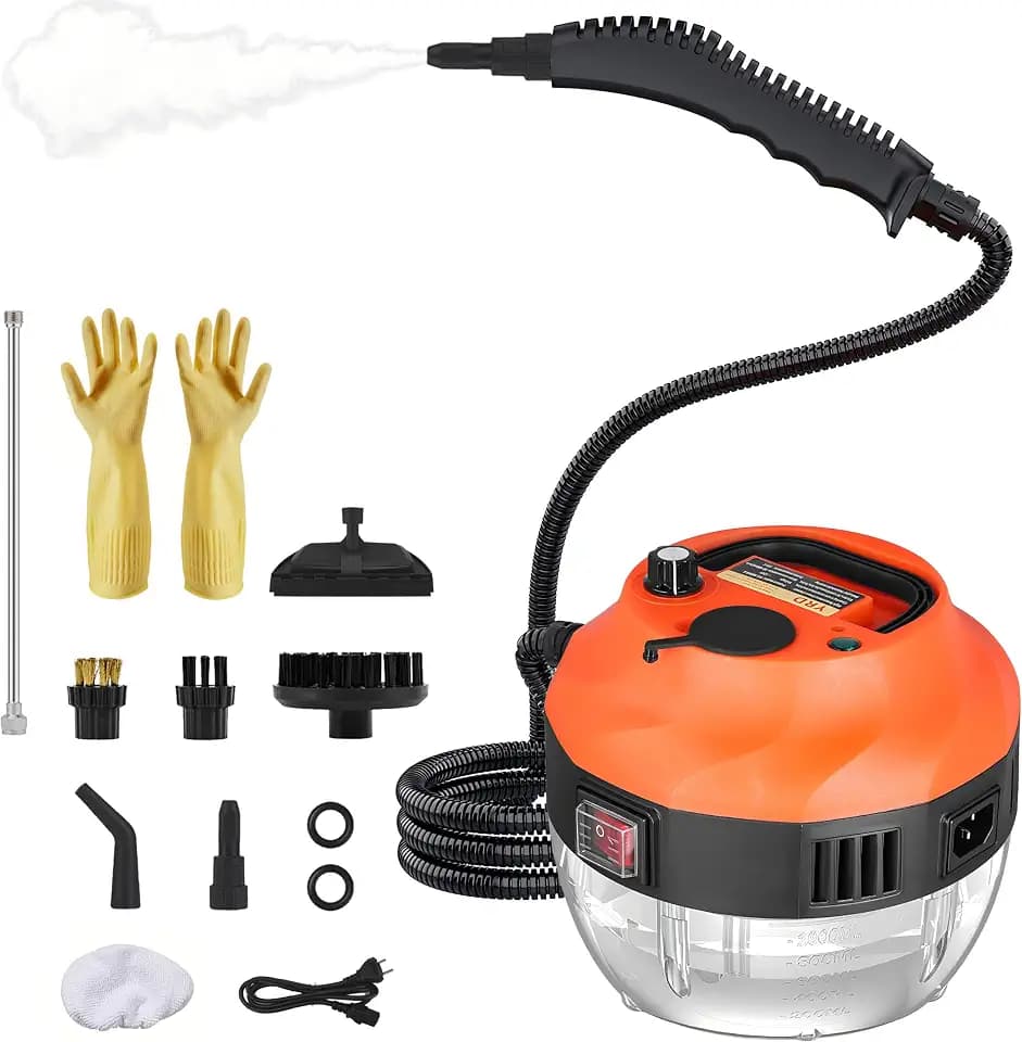 Steam Cleaner, 2500W High Pressure Handheld Steam Cleaner for Home, Portable Steamer for Cleaning, High Heat Steamer for Car, Upholstery, Kitchen, Bathroom