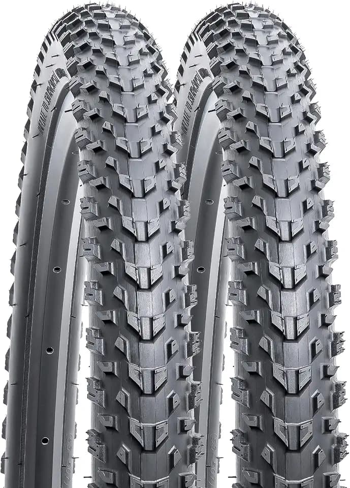 YUNSCM 2-PCS 26" Mountain Bike Tires 26x2.0/50-559 Compatible with MTB/Off Road Bike 26 X 2.0 Bicycle Tires (Y-831)