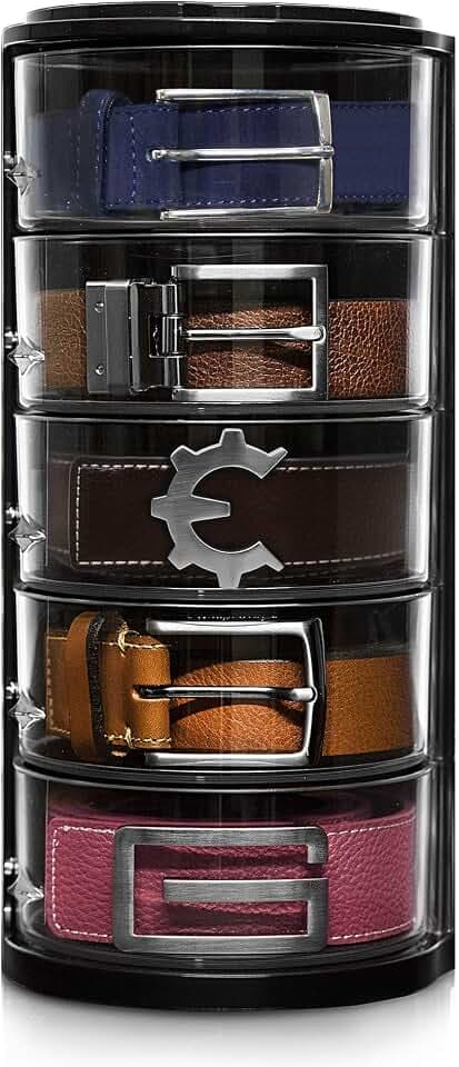 ELYPRO Acrylic Belt Organizer & Holder for Closet, Storage & Container
