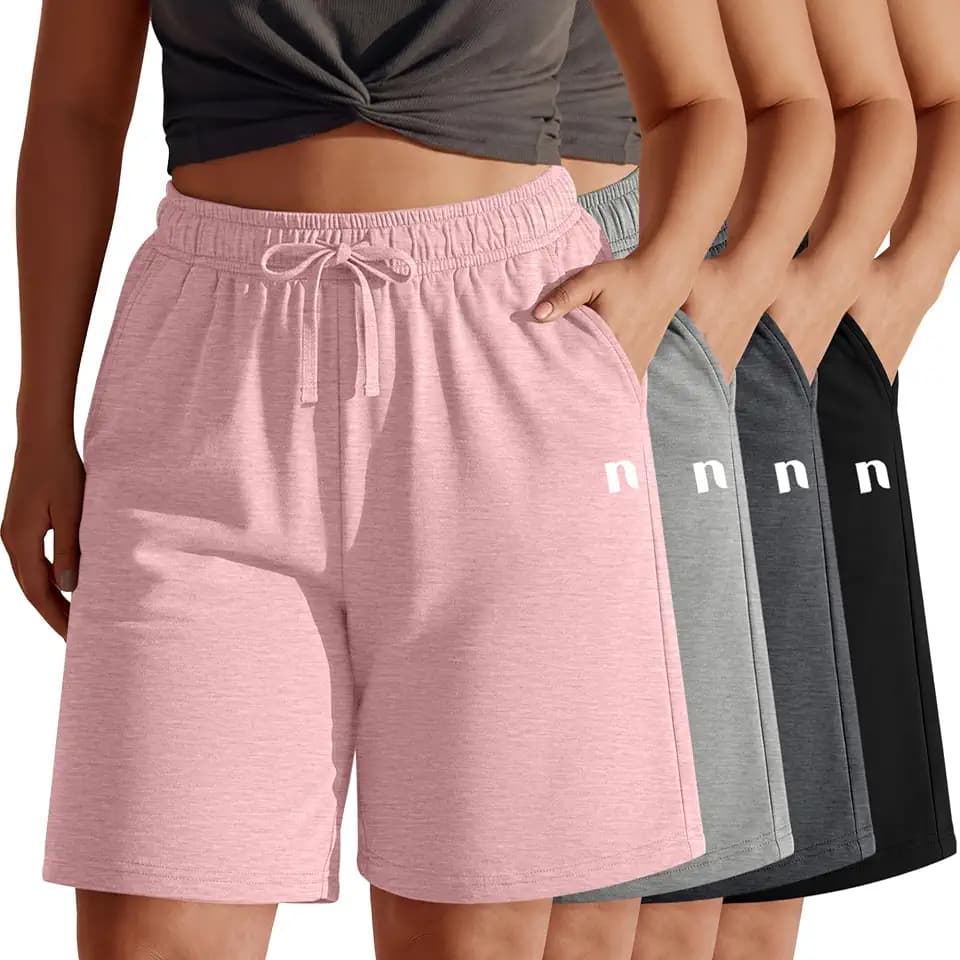 Neer 4 Pack Plus Size Bermuda Shorts for Curvy Women