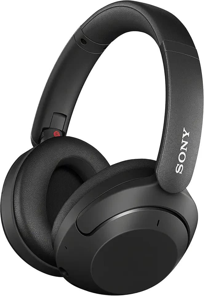 Sony WH-XB910N Kabellose Kopfhörer mit Geräuschminimierung, EXTRA BASS™, bis zu 30 Stunden Akkulaufzeit, Over-Ear-Design, optimiert für Alexa und Google Assistant, integriertes Mikrofon — Schwarz