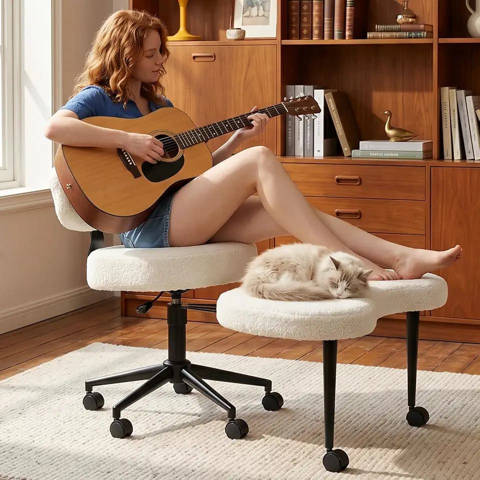 DUMOS ADHD Meditation Chair, Cross Legged Home Office Desk Chair