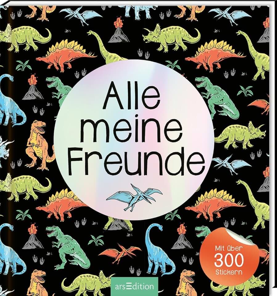 Alle meine Freunde – Dino | Mit über 300 Stickern: Freundebuch für Kindergarten und Grundschule (Alle meine Freunde – Alben mit über 300 Stickern)