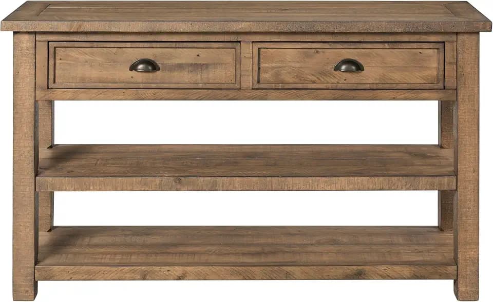 Martin Svensson Home Monterey Solid Wood Sofa Console Table, Natural