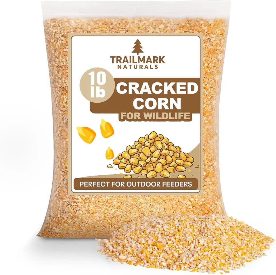 Cracked Corn 10 lb – Premium Bird Seed & Wildlife Feed for Ducks, Deer, Squirrels, Chickens, and Turkeys – Cracked Corn for Wild Birds – Grown in USA