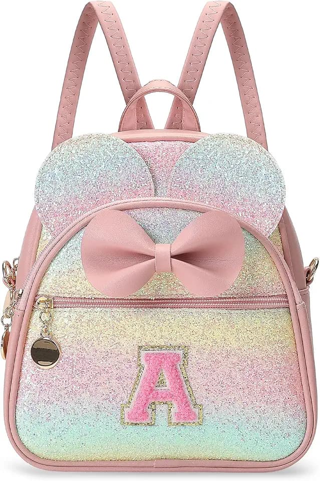 Birthday Gifts for Girls Mini Initial Backpack Purse for Toddler Kids