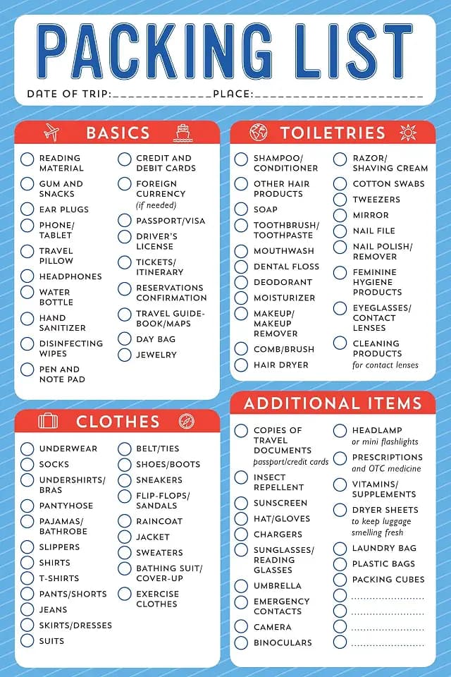 Packing List - Note Pad (60 sheets)