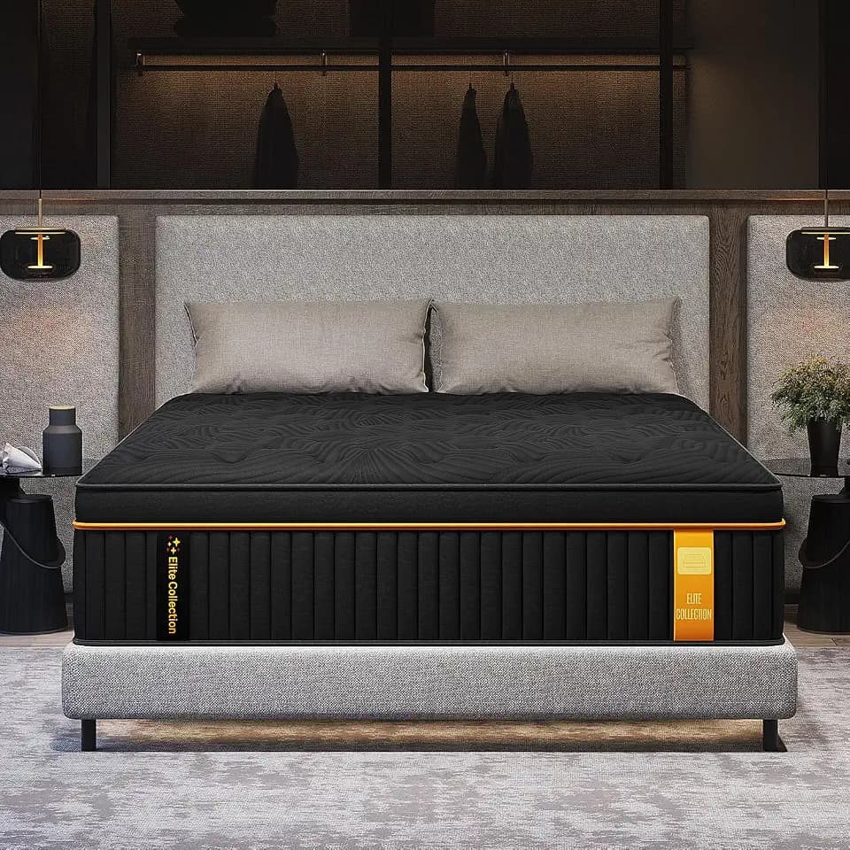 Twin Size Hybrid Mattress 14 Inch Medium Firm Upgraded Edge Support