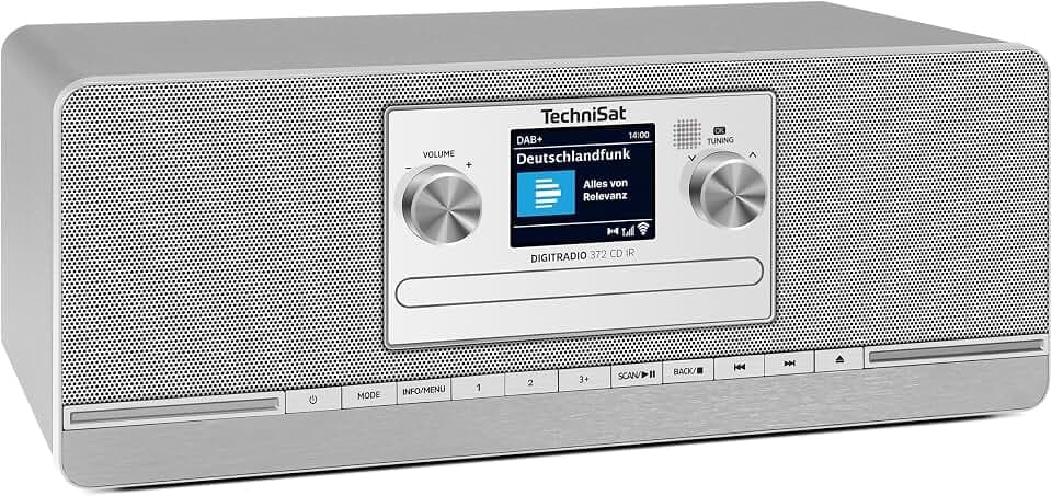 TechniSat DIGITRADIO 372 CD IR – Stereo Internetradio mit DAB+, UKW