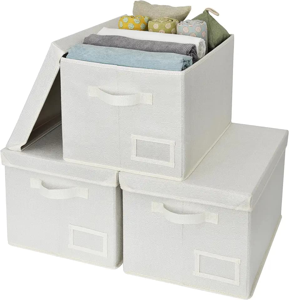 GRANNY SAYS Storage Bins with Lids, Decorative Storage Boxes with Lids