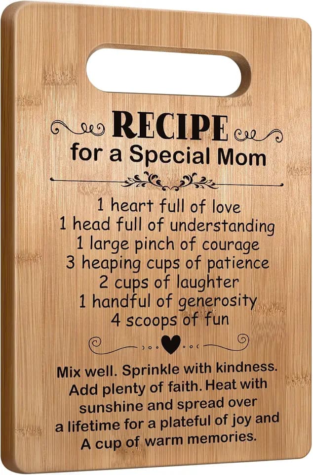 Mom Gifts from Daughter Son Mothers Day, Mother Cutting Board Gift, Cute Mom Gifts from Daughter Son, Birthday Gifts for Mom, Mom Gift for Valentines Day