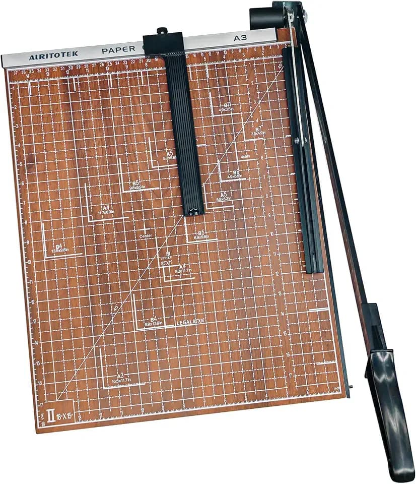 A3 Guillotine Paper Cutter Trimmer, 18" Wood Paper Trimmer
