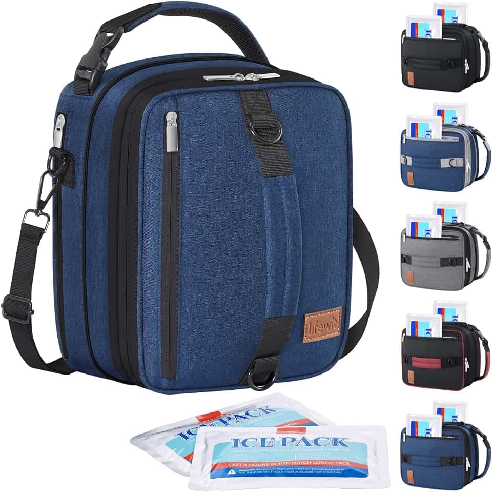 Lifewit Insulated Lunch Box for Men, Expandable Cooler Bag