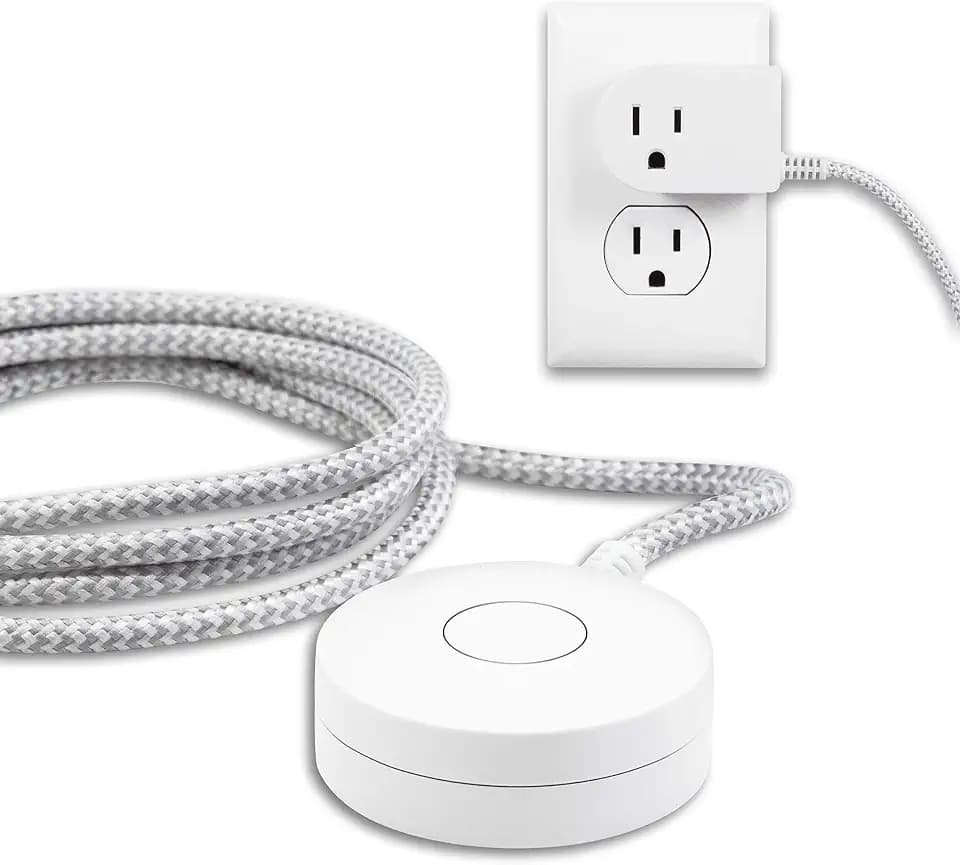 Philips Grounded On/Off Switch with Braided Cord, 6 Ft Cable, Tabletop