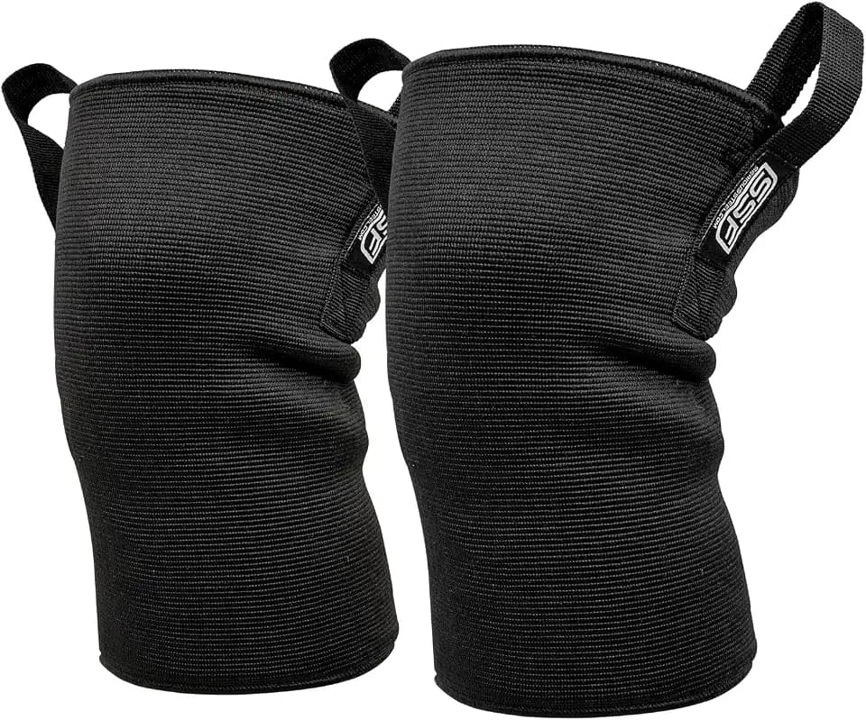 SERIOUS STEEL FITNESS Knee Sleeves, High Compression 3-Ply, Easy on and off handles to assist (Heavy, 2X-Large (18-22"))
