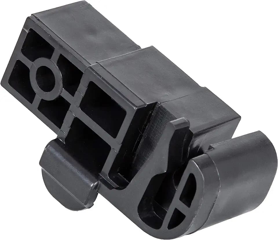 ECOTRIC Black Pontoon Bimini Top Latch Connector Bracket Plastic
