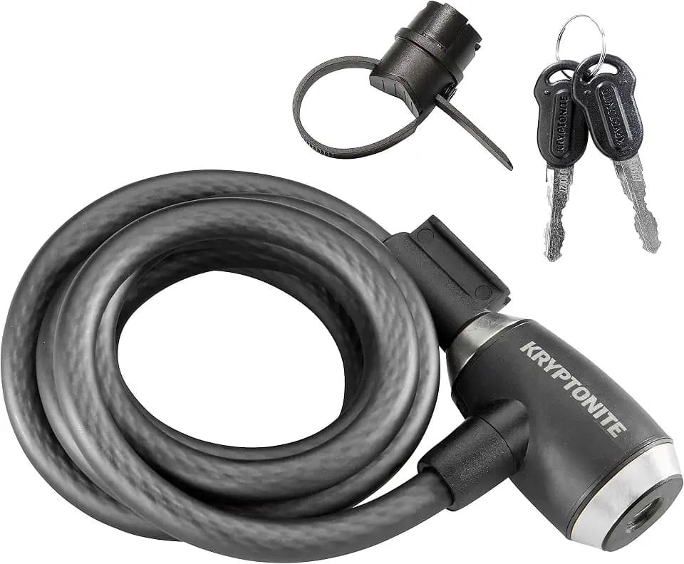 Kryptonite KryptoFlex Bike Lock Cable, 2FT/6FT/10FT Long, 12mm Steel Cable