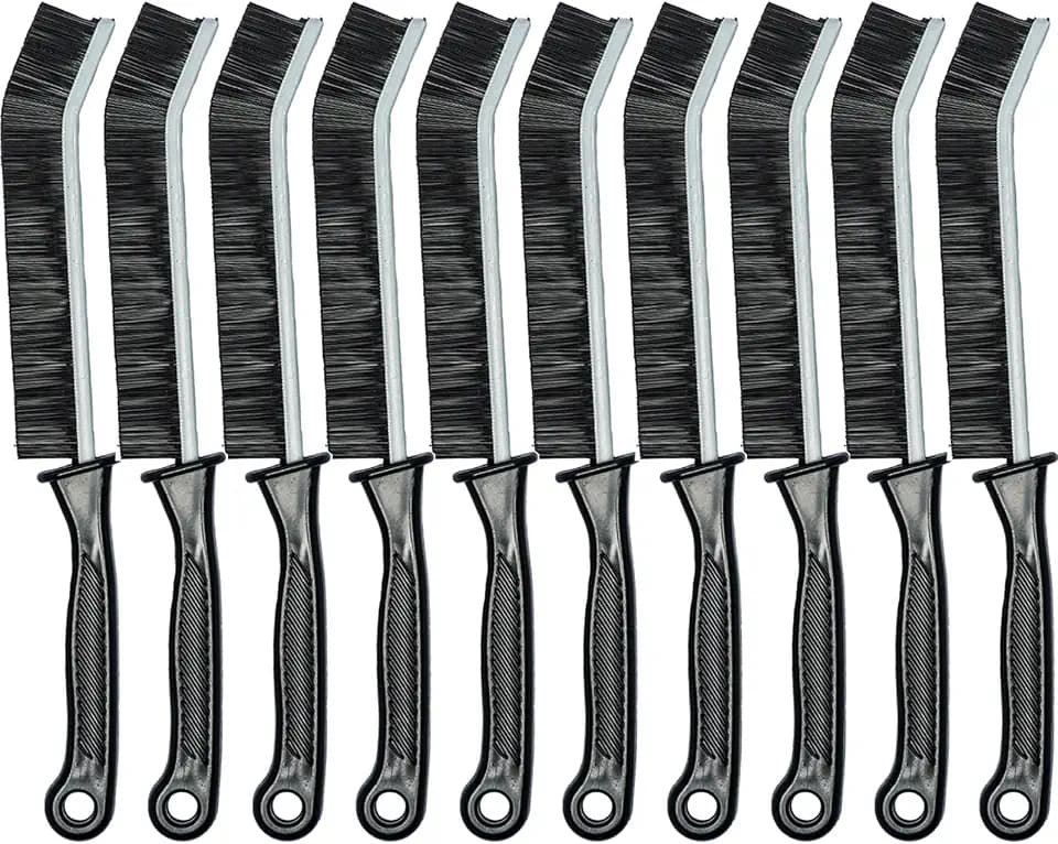 Crevice Cleaning Brush Set, Hard Bristle Grout Brush, 10-Pack