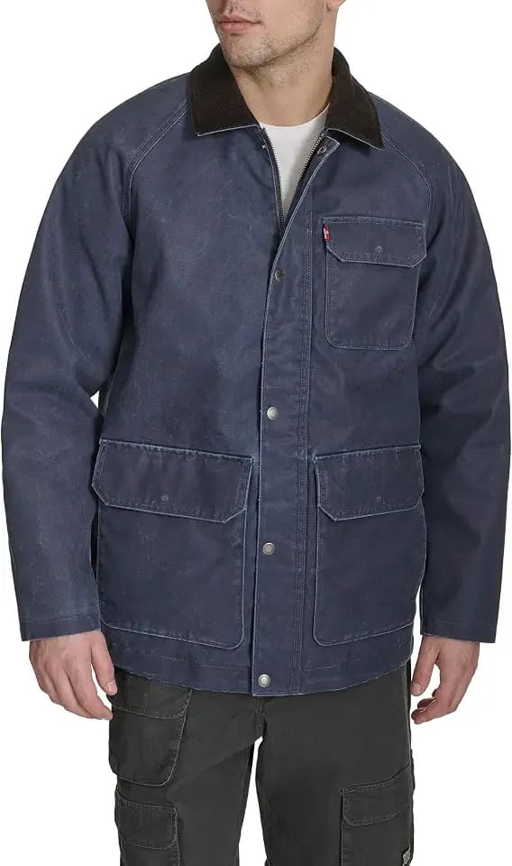 Levi's Men's Cotton Barn Jacket With Corduroy Collar