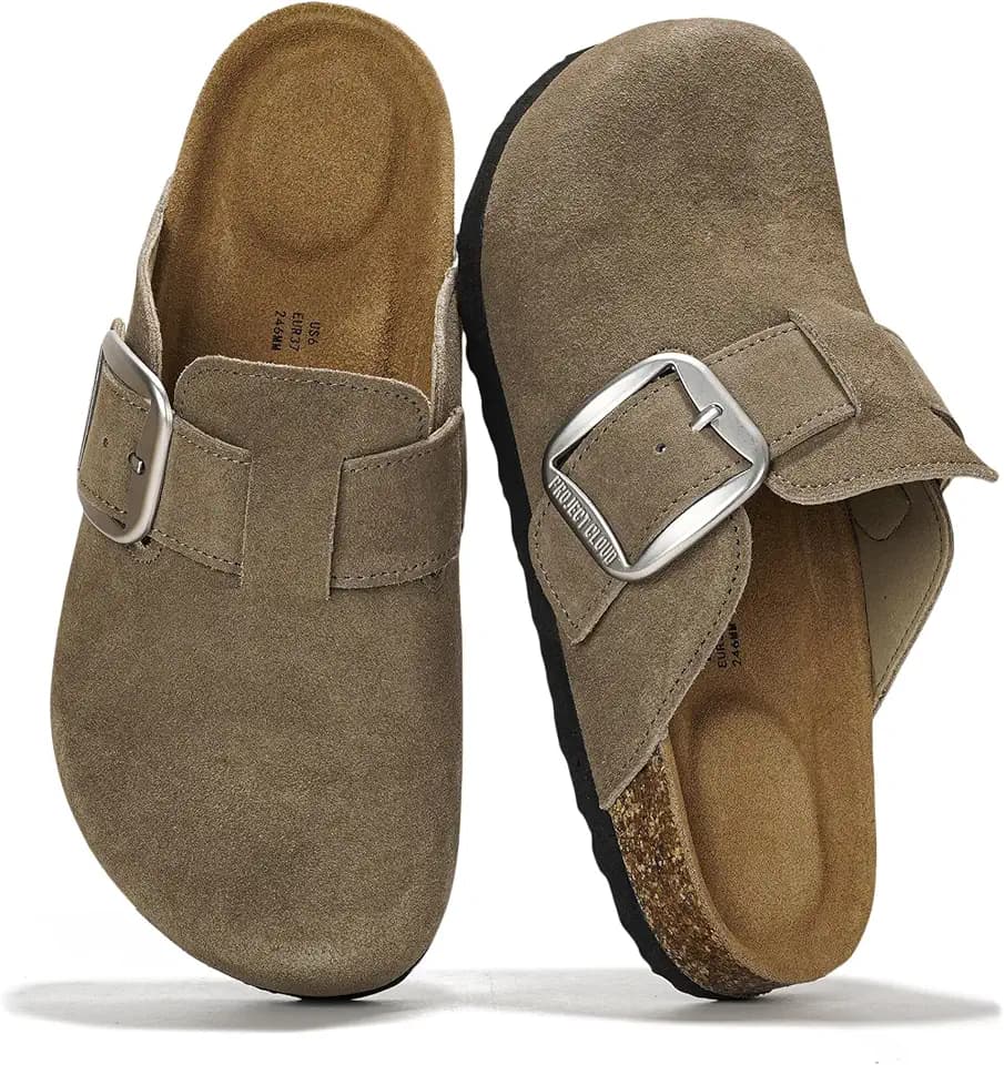 Project Cloud 100% Genuine Leather Clogs for Women Fall Shoes for Women