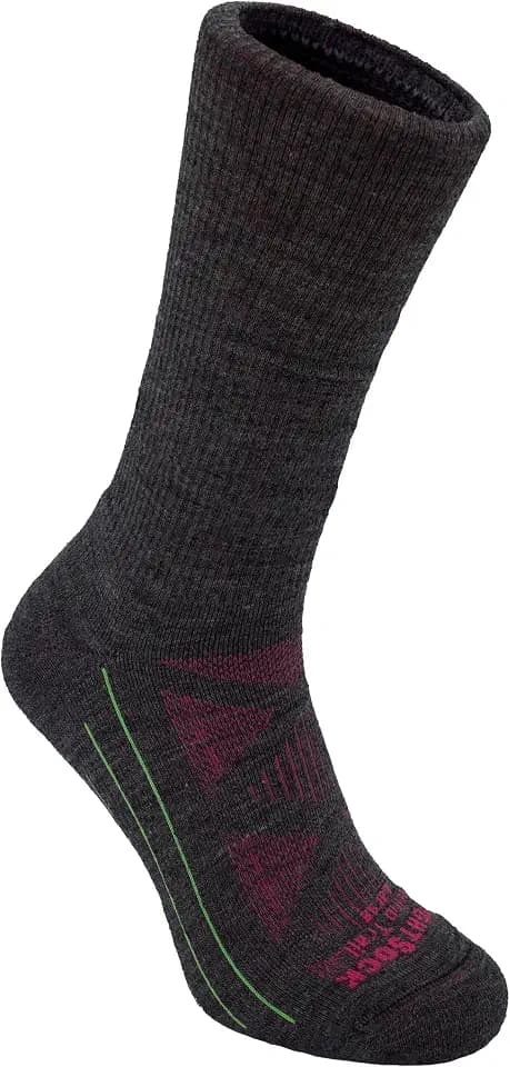 Wrightsock Merino Trail Crew Socks – Cushioned, Eco-Friendly, Anti-Blister, Breathable & Comfy – Made in USA