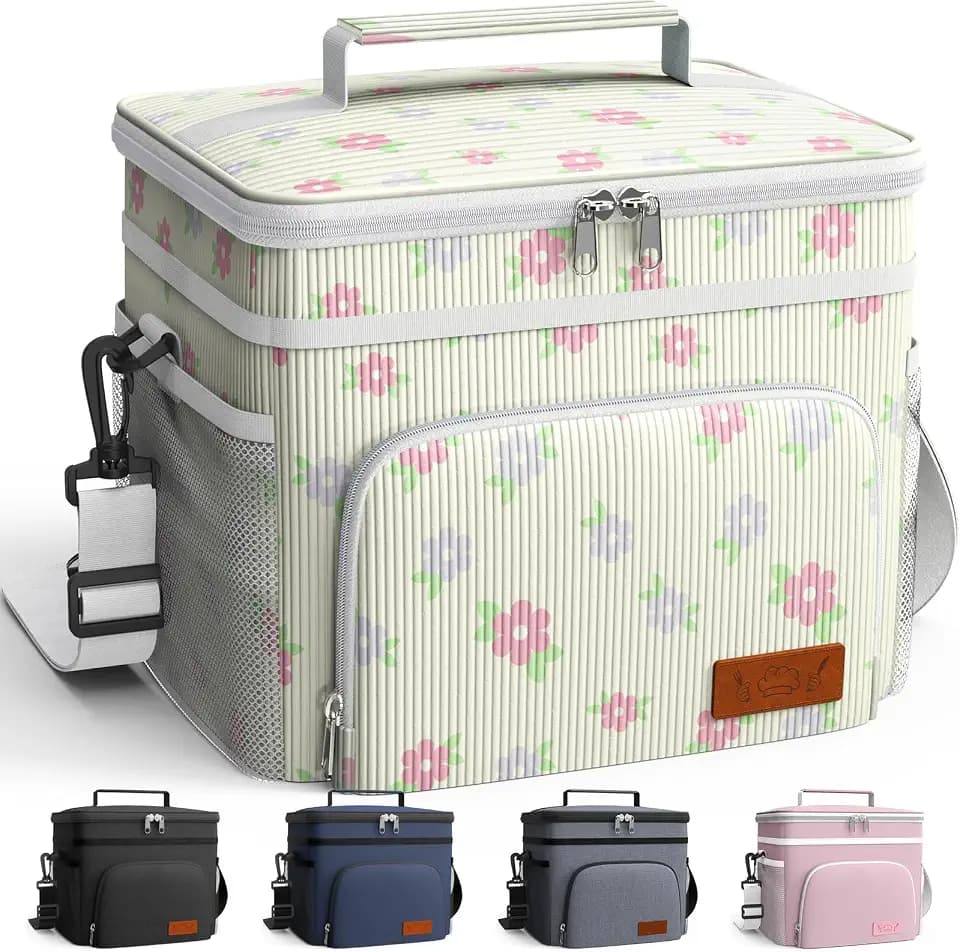 HOTOR Insulated Lunch Box Men Women Leak-Proof Cooler Lunch Bag 9L